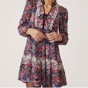 Anthropologie Spliced Tunic Floral Paisley Dress XS